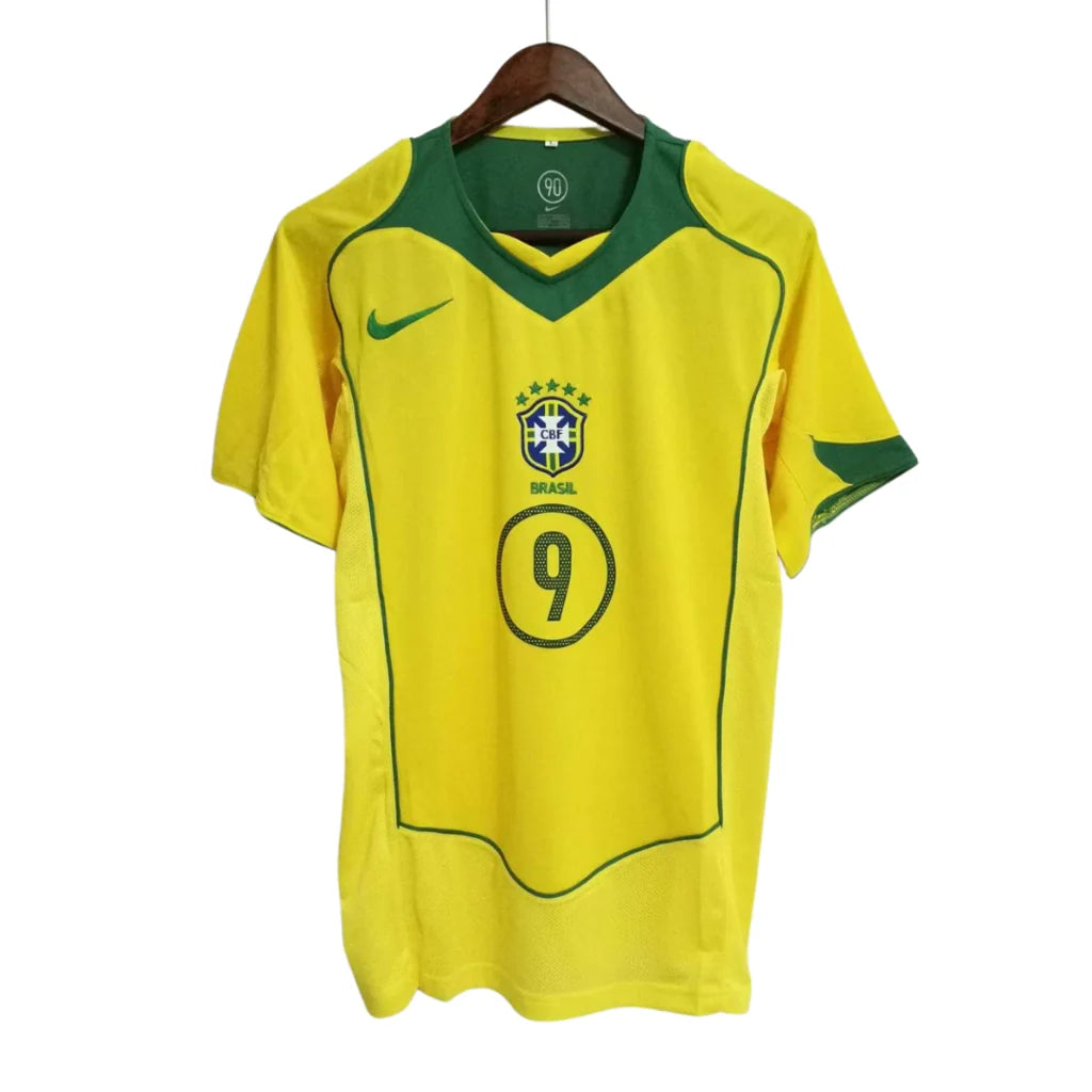 Brazil Home 2003/04 Ronaldo Nazario Football Jersey