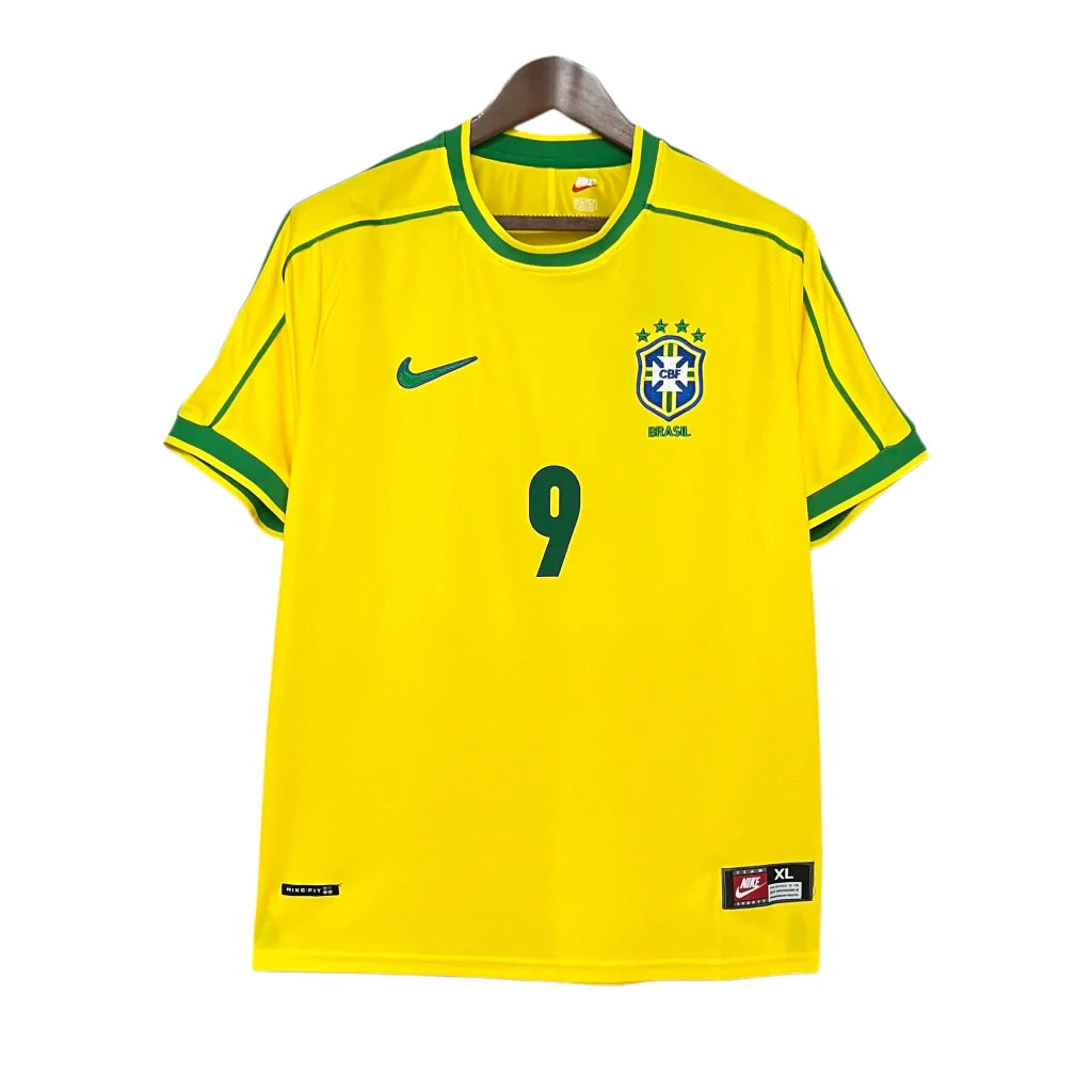 Brazil Home 1998/99 Ronaldo Nazario Football Jersey